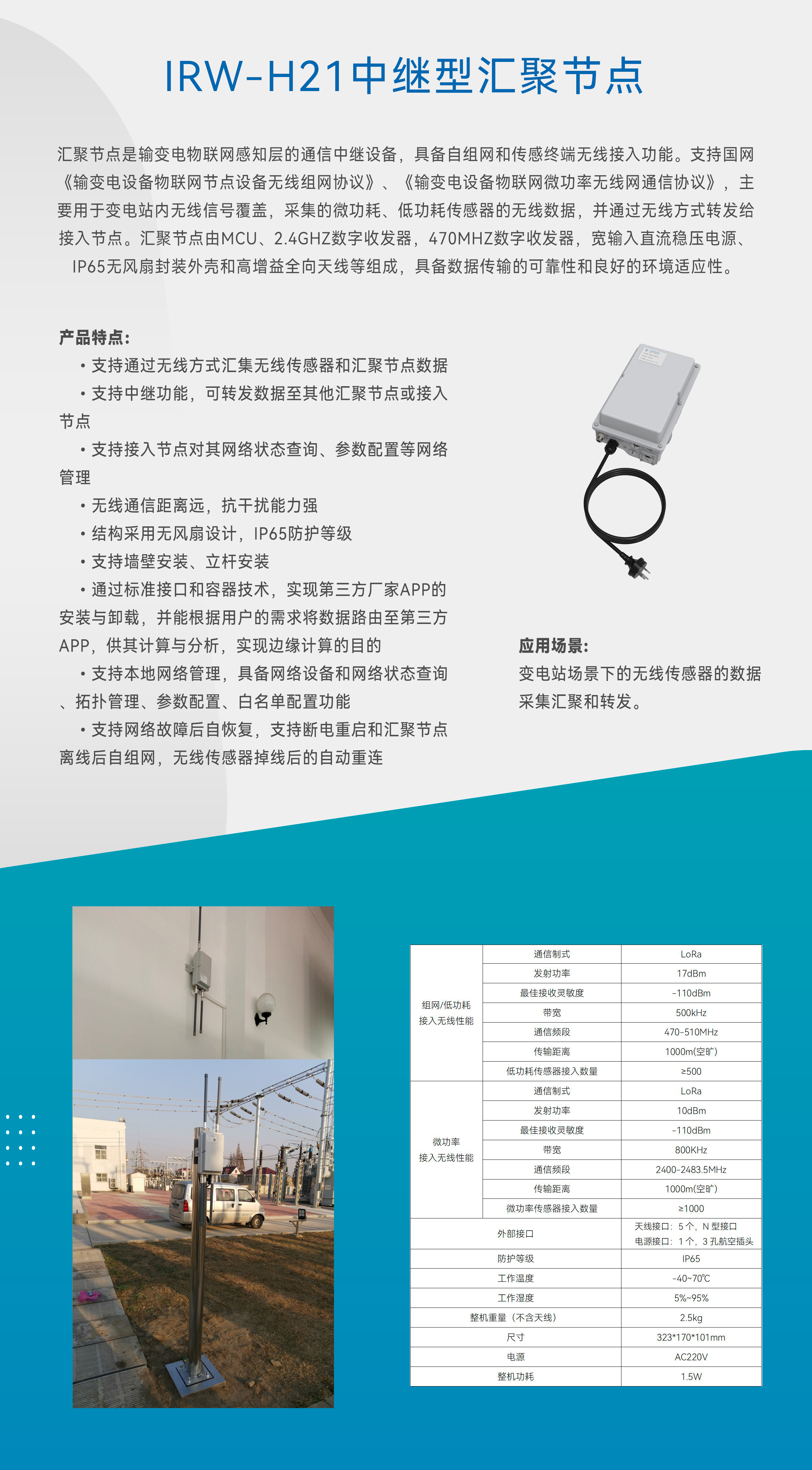 IRW-H21中繼型匯聚節(jié)點(diǎn)(圖1)